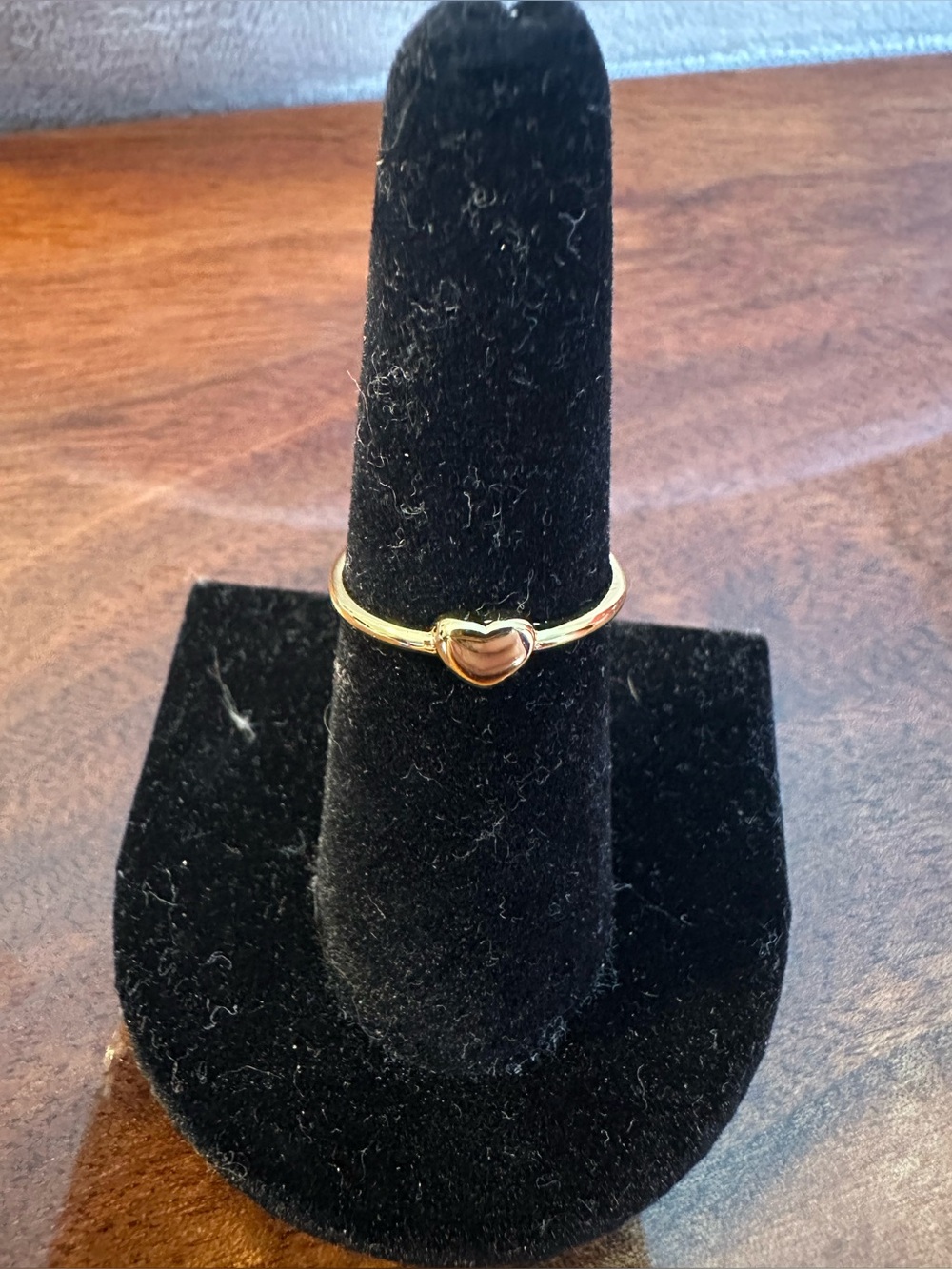 Gold Heart Ring Non Tarnish - Dainty Ring 14K Gold Plated Non Tarnish Waterproof